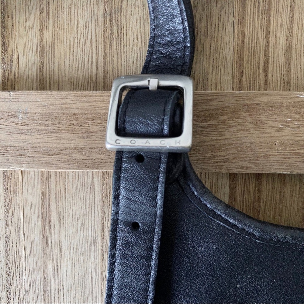Coach |  Black Leather Cross Body Bag - Picture 6 of 9